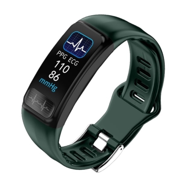 P12 0,96 tum TFT färgskärm Smart Watch IP67 Vattentät Grön