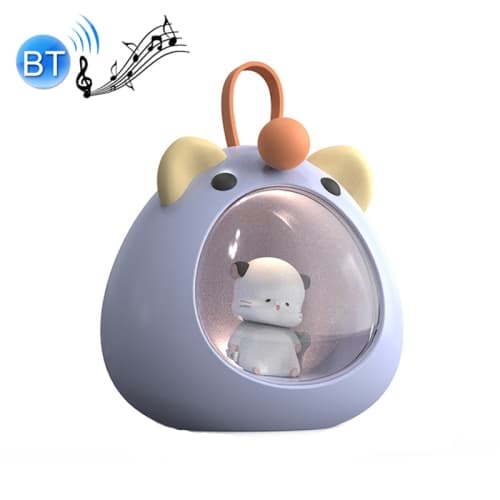USB Bluetooth Audio Sovrum Atmosfär Cartoon Nattlampa - 4 Päls Bluetooth Typ (Lila)