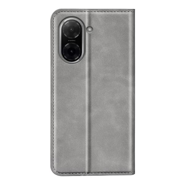 Redmi A5 4G - Retro-skin Magnetisk Läderfodral Grå
