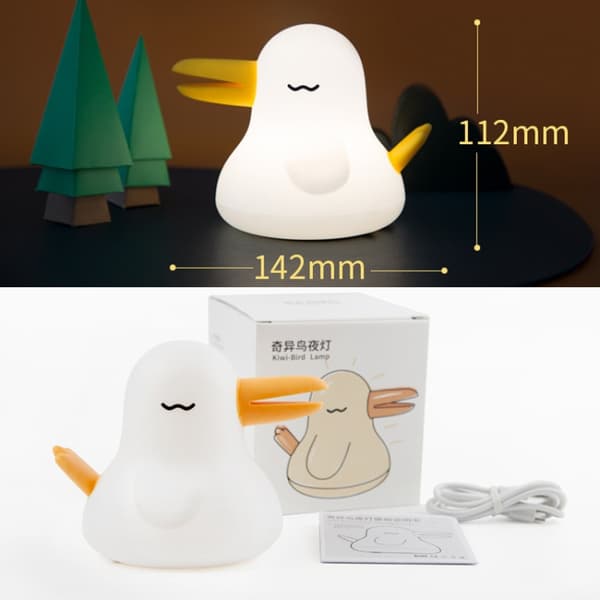 FL-03 Fun Switch Kiwi Bird Bedside Night Light, Spec: Uppladdningsbar (Pirat)