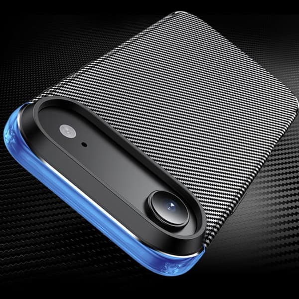 iPhone 18 Pro Max / iPhone 17 Pro Max Skal - kolfibertextur, stöttålig TPU