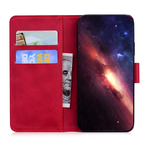 Redmi Note 14 Pro / Note 14 Pro+ 5G - Tiger Prägung Lederhülle Röd