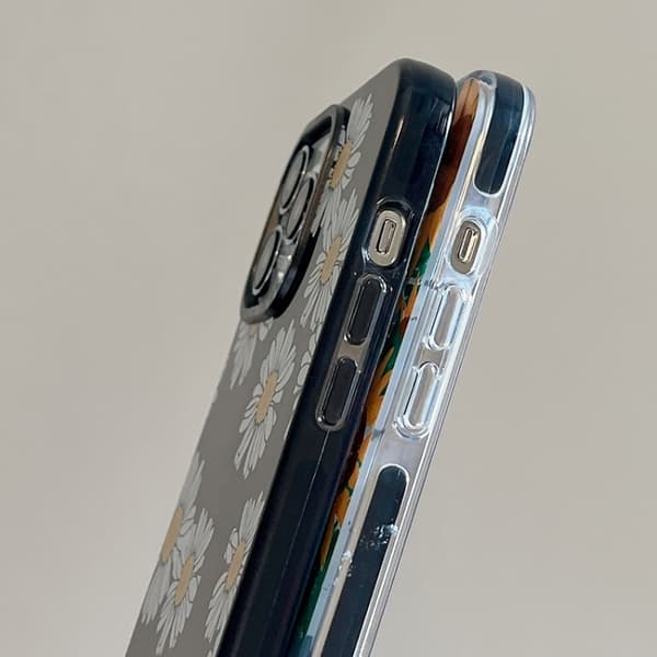 iPhone 16 Pro Max Skal med Enkel Illustrationsmönster för Fullt Skydd 3D-kärlek