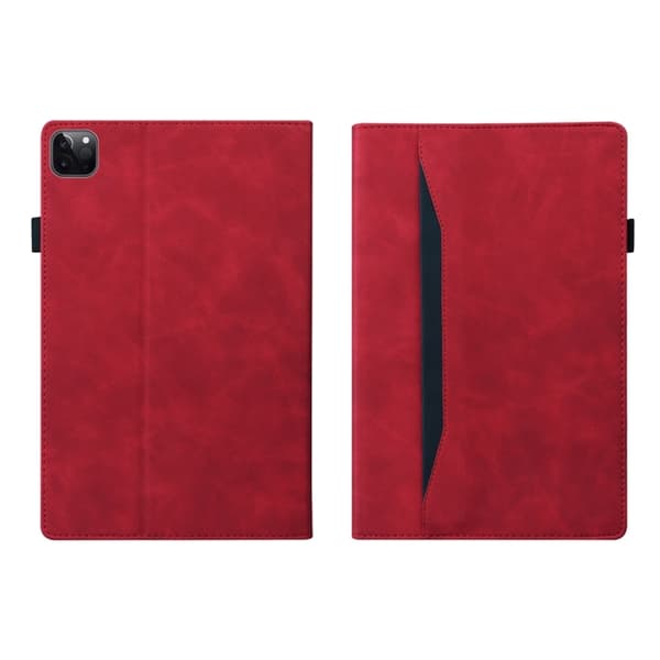 iPad Pro 11 2024 Skal i Splicing Stötsäker Läderfodral Röd
