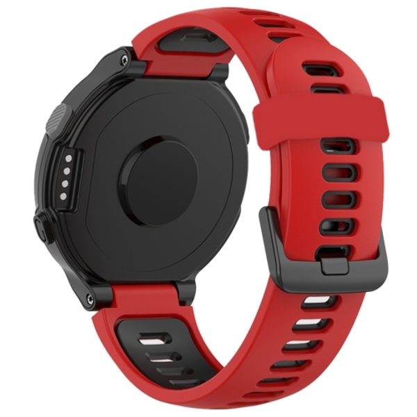För Garmin Forerunner 220/230/235/620/630/735XT Tvåfärgat watch Red-Black