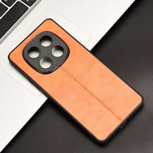 Redmi Note 14 Pro 4G - Sömlös Bakcover i Ko-Mönster Gul
