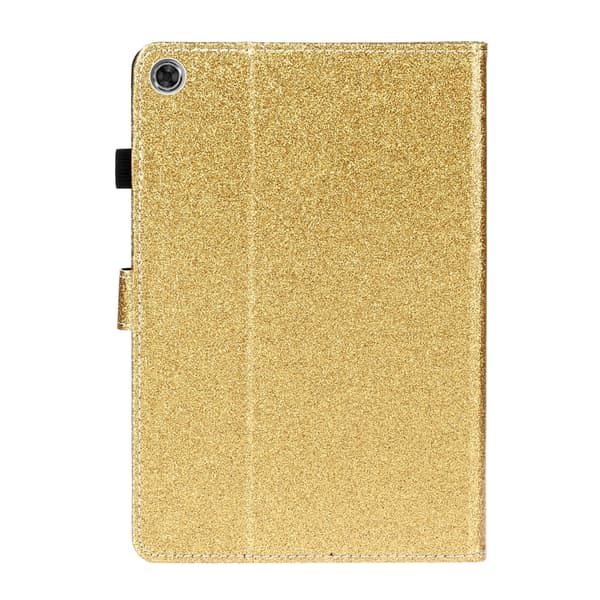 Samsung Galaxy Tab A8 10.5 (2021) Glitter Läderfodral Guld