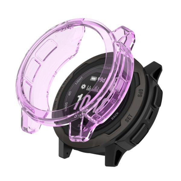 För Garmin Instinct 2 Shockproof TPU Soft Watch Case Purple