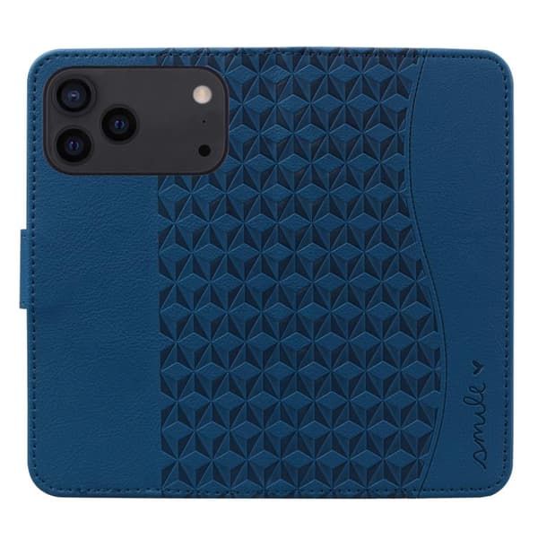 iPhone 18 Pro Max / iPhone 17 Pro Max Skal Läderfodral med Diamantspänne och Lanyard Kunglig blå