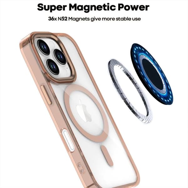 iPhone 16 Pro Max MagSafe Magnetisk Klar Skal Blå