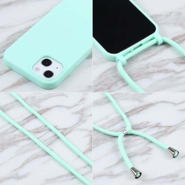 iPhone 18 Pro Max / iPhone 17 Pro Max Skal - Candyfärger med Lanyard Mintgrön