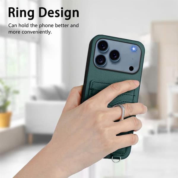 iPhone 18 Pro Max / iPhone 17 Pro Max Skal med R20 Ringkortshållare Grön