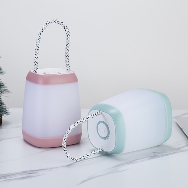 Bärbar nattlampa sovrum baby amning ögonskydd sänglampa, stil: torrbatteri (rosa)