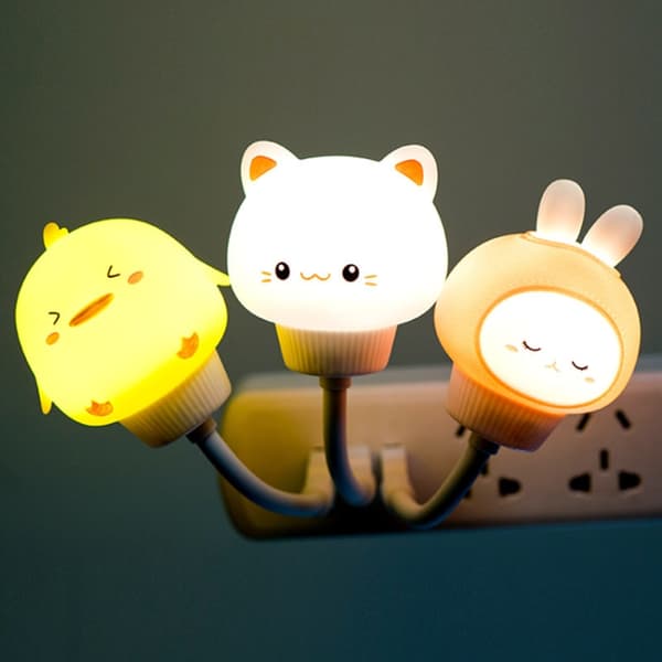 Cartoon USB Power Mini Nattljus - Fjärrkontroll Version (Katt)