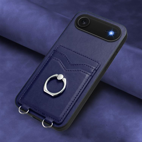 iPhone 17 Air Ring Card Holder Skal Blå