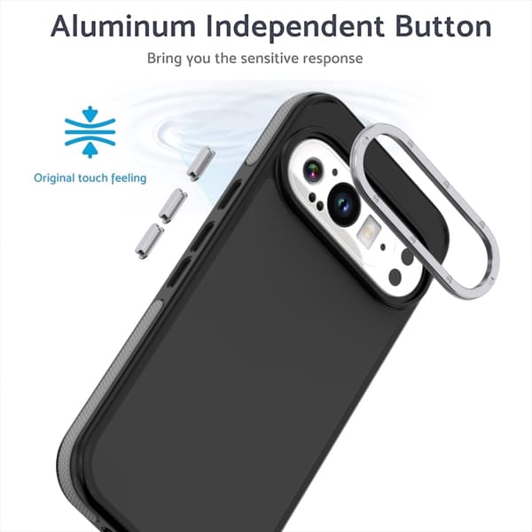 för Pixel 9 / 9 Pro Skal med Dual-Färg och Stötsäker Design Grå