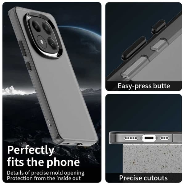 Redmi Note 14 Pro+ 5G - Candy PC Hybrid TPU Stöttåligt Mobilskal Svart