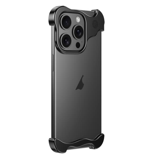 iPhone 16 Pro Aromaterapi Legeringsramlös Skal Svart