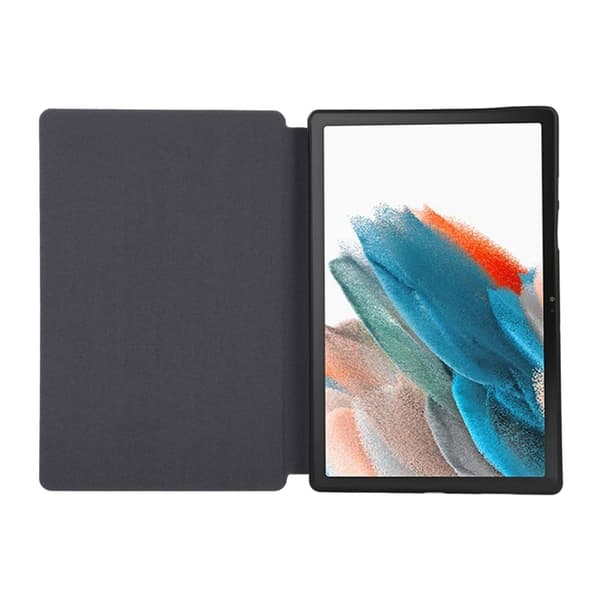 Samsung Galaxy Tab A8 Skyddande läderfodral Mörkblå