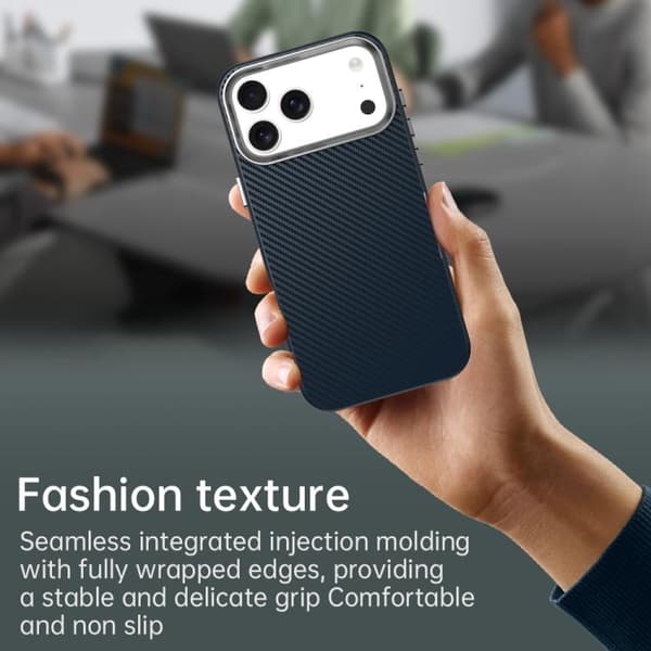 iPhone 18 Pro / iPhone 17 Pro Carbon Fiber Series Skal Blå
