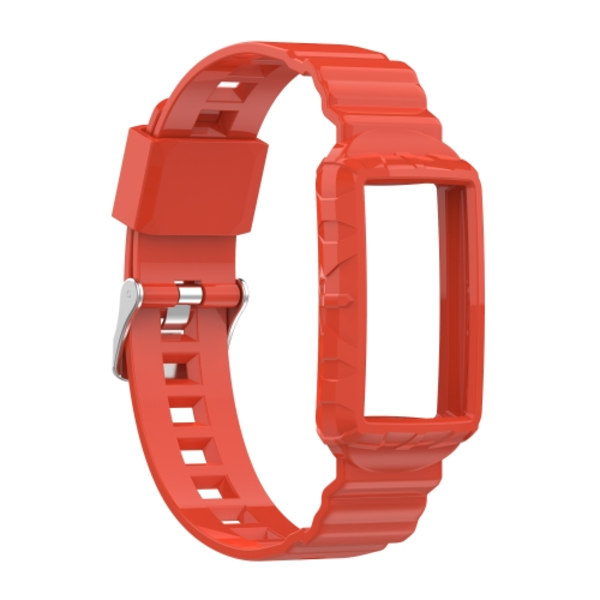 För Fitbit Charge 3 SE Silicone One Body Armor Watch Band Orange