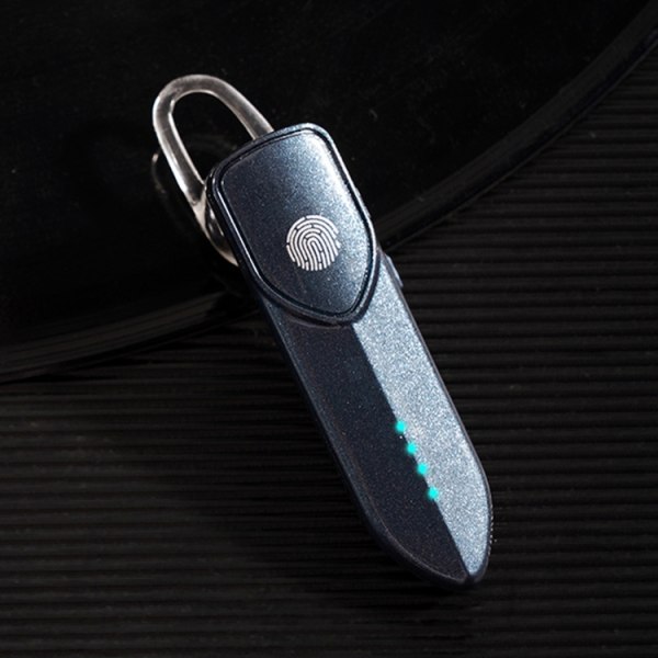 V19S Bluetooth 5.0 Business Style Fingeravtryck Touch Bluetooth Hörlurar Blå