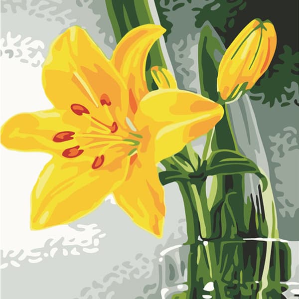 5D DIY Diamond painting - Blomma