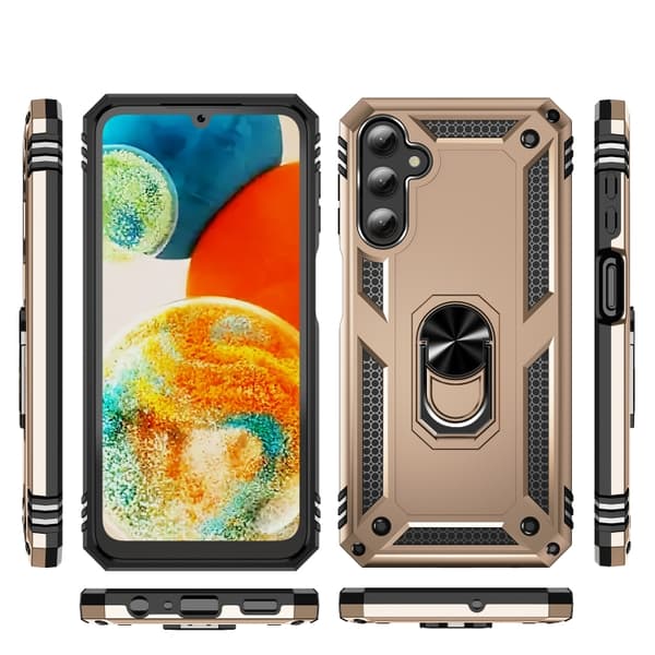 Samsung Galaxy A24 Skal, Stöttålig TPU + PC Guld