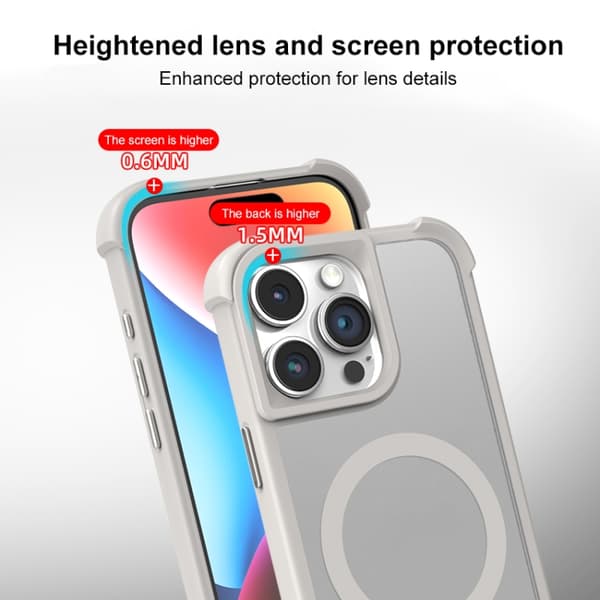 iPhone 16 Pro Skal med MagSafe - Premium Skydd och Stil Grå
