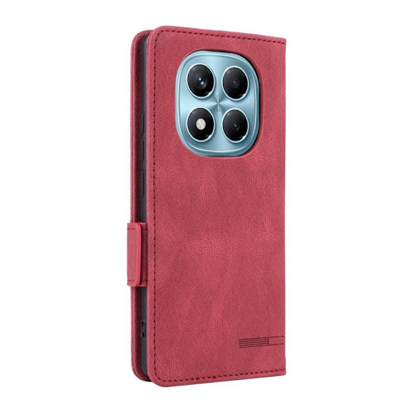 Redmi Note 14 Pro 4G - Magnetisk Låsfunktion Läderfodral Röd