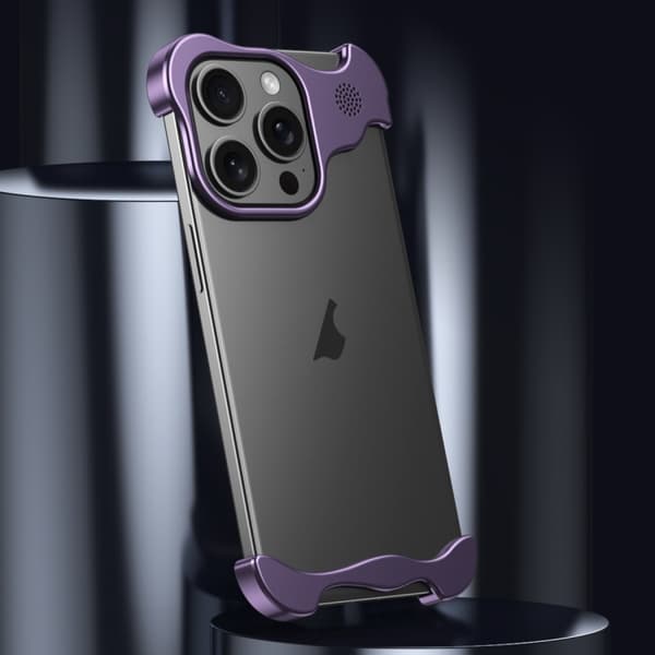 iPhone 16 Pro Max Aromaterapi Legeringsramlös Skal Purpur