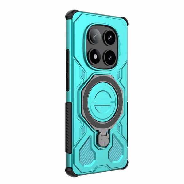 Redmi Note 14 Pro 5G J-20 - Solid Färg MagSafe Magnetisk TPU+PC Mobilskal Blå sjön