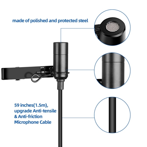 Q6 1 Drag 1 Trådlös Lavalier Huvudklädsel USB Datorinspelningsmikrofon Live Telefon SLR Lavalier Mikrofon