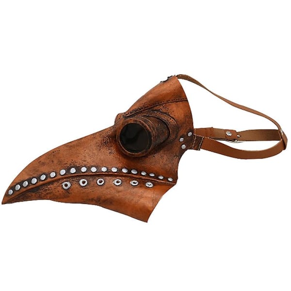 Halloween Plague Doctor Mask Fåglar lång näsa näbb konstläder Steampunk Cosplay Prop