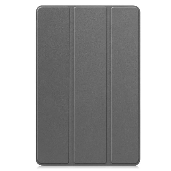 Samsung Galaxy Tab S10 FE+ Skal Custer Pure Color 3-Faldig Smart Läderfodral Grå