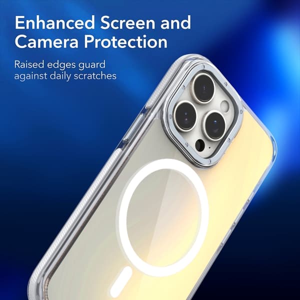 iPhone 18 Pro Max / iPhone 17 Pro Max Skal med Dual-Color Gradient Färgskiftning och MagSafe Vit