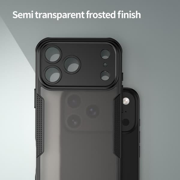 iPhone 18 Pro Max / iPhone 17 Pro Max Skal - Armor Glaze PC Hybrid TPU Svart