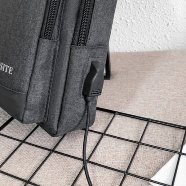 SKAISITE Herr Utomhus Crossbody Väska Sport Fritid Stor Kapacitet Bröstväska 1-Blå