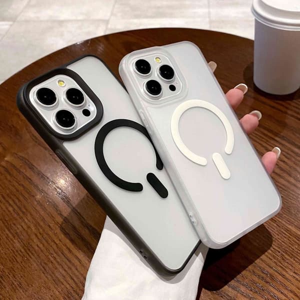 iPhone 16 Pro Max Dual-Sided Frosted MagSafe Klar Skal Blå