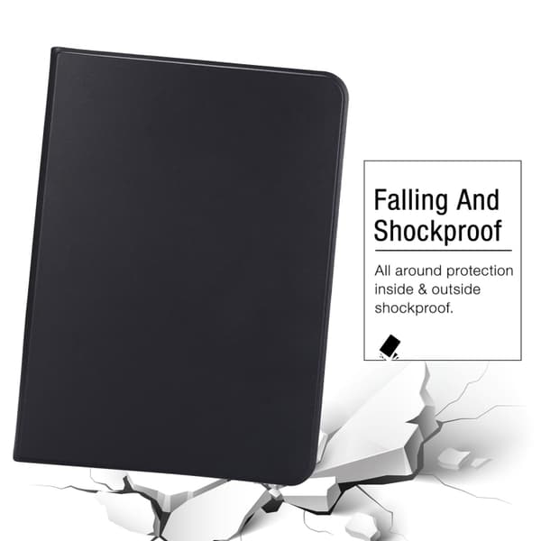 iPad Pro 11 2024 Skal i Stretch Voltage Plain Läderfodral Svart