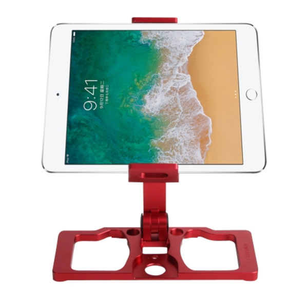 Sunnylife TY-ZJ035 Uppgradering Full Aluminiumlegering Smartphone & Tablet Hållare för DJI Mavic 2 / Mavic Pro / Mavic Air / Spark / Crystalsky Monitor Röd