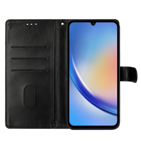 Redmi Note 14 Pro+ 5G - Läderfodral med Fjärilar och Blommor Svart