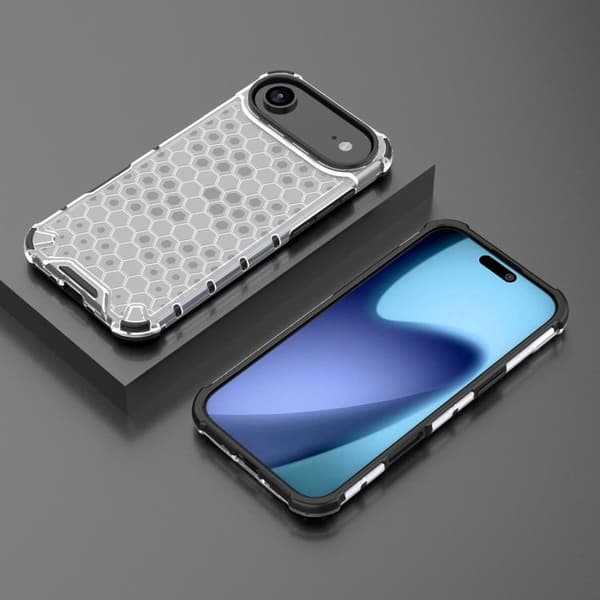 iPhone 17 Air Skal Honeycomb Stötsäker Vit