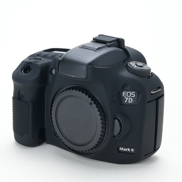 Mjukt silikonfodral för Canon EOS 7D Mark II Svart