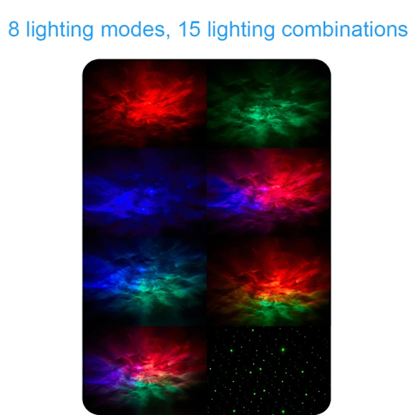 USB Astronaut Form Färgglad LED Laser Stjärnprojektionsljus (Gitarr)
