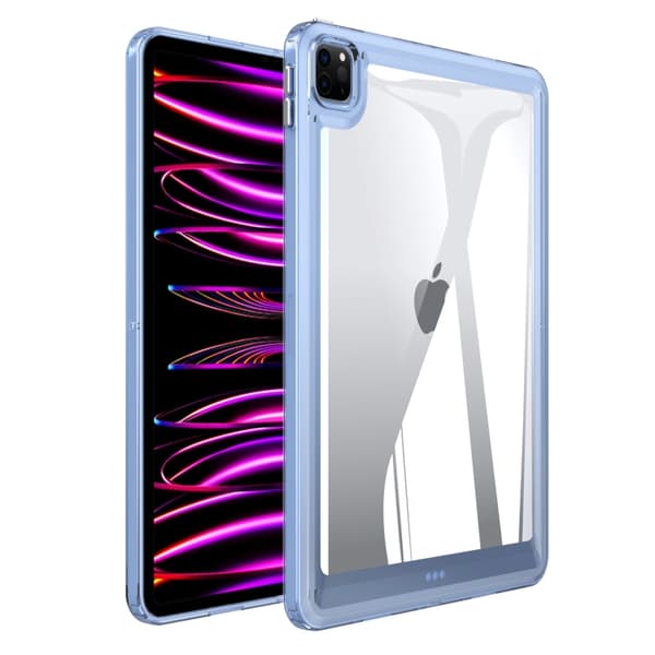 iPad Pro 12.9 2022/2021/2020 Transparent Akryl Skal Blå