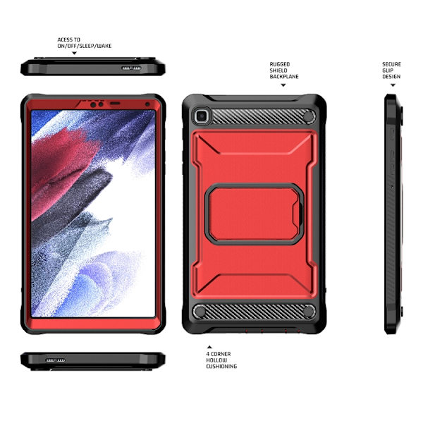Samsung Galaxy Tab A7 Lite Skyddsfodral Explorer Röd