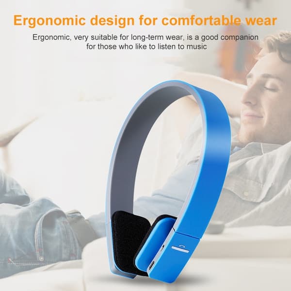 AEC BQ618 Smart Trådlösa Bluetooth Stereo Handsfree Hörlurar med Mikrofon, 3,5 mm för Telefon / Surfplatta / PSP Blå