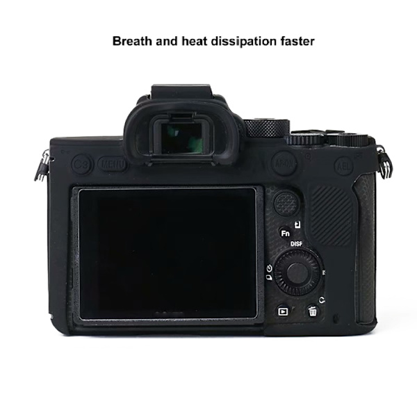 Mjukt silikonfodral för Sony A7R4 Svart