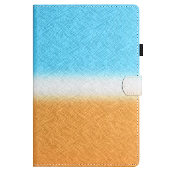 Samsung Galaxy Tab A9+ / A11+ Smart Läderfodral med Gradient Design Blå Orange